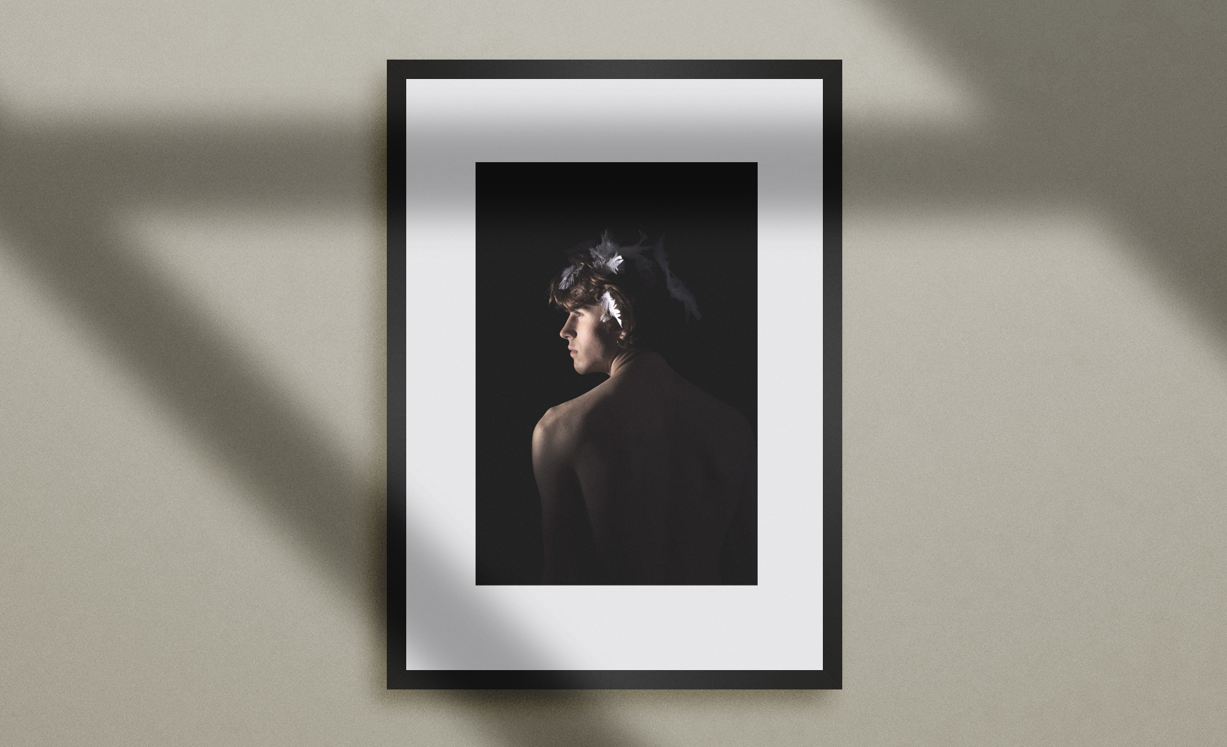 Nate with feather (from RITE series), 2018